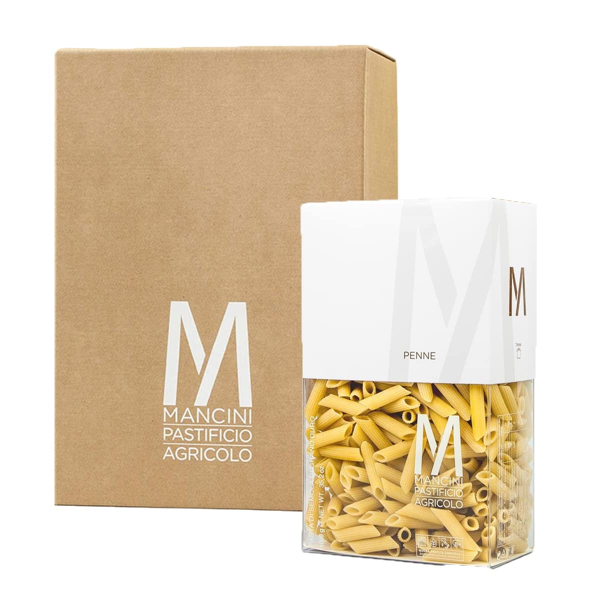 Mancini Pastificio Agricolo - Confezioni Storiche - Penne - Cartone 6 Confezioni da 1 Kg