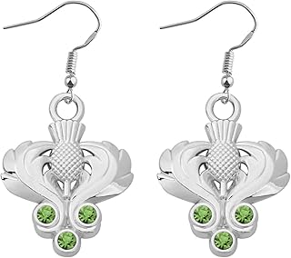 Scottish Thistle Pendant Necklace/Earrings Thistle Jewelry Sassenach Scottish Gift