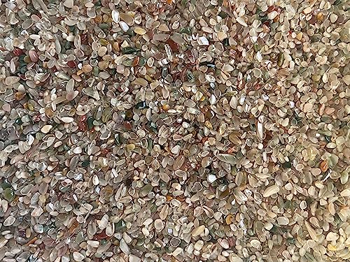 Image of 2 oz Lot Natural Semi Tumbled Gemstone Chips, Crushed Mini Crystals, Undrilled Crystal Chips (Mixed Agate)