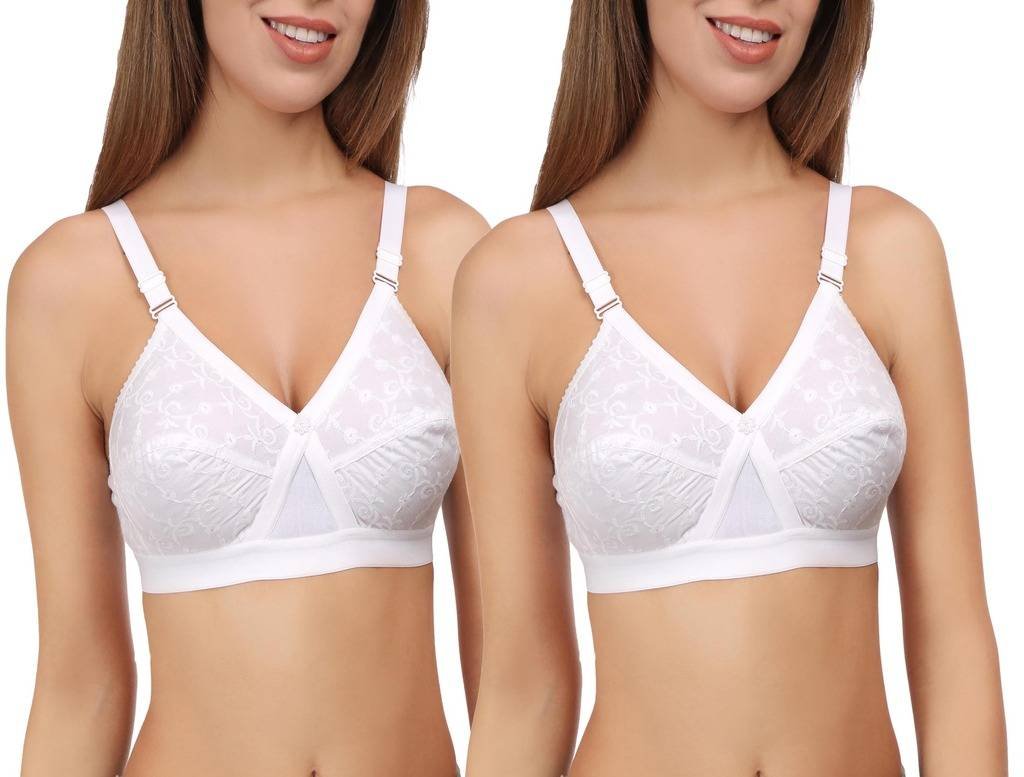 Women's Cotton Full Coverage Bra - Pack of 2-image-17