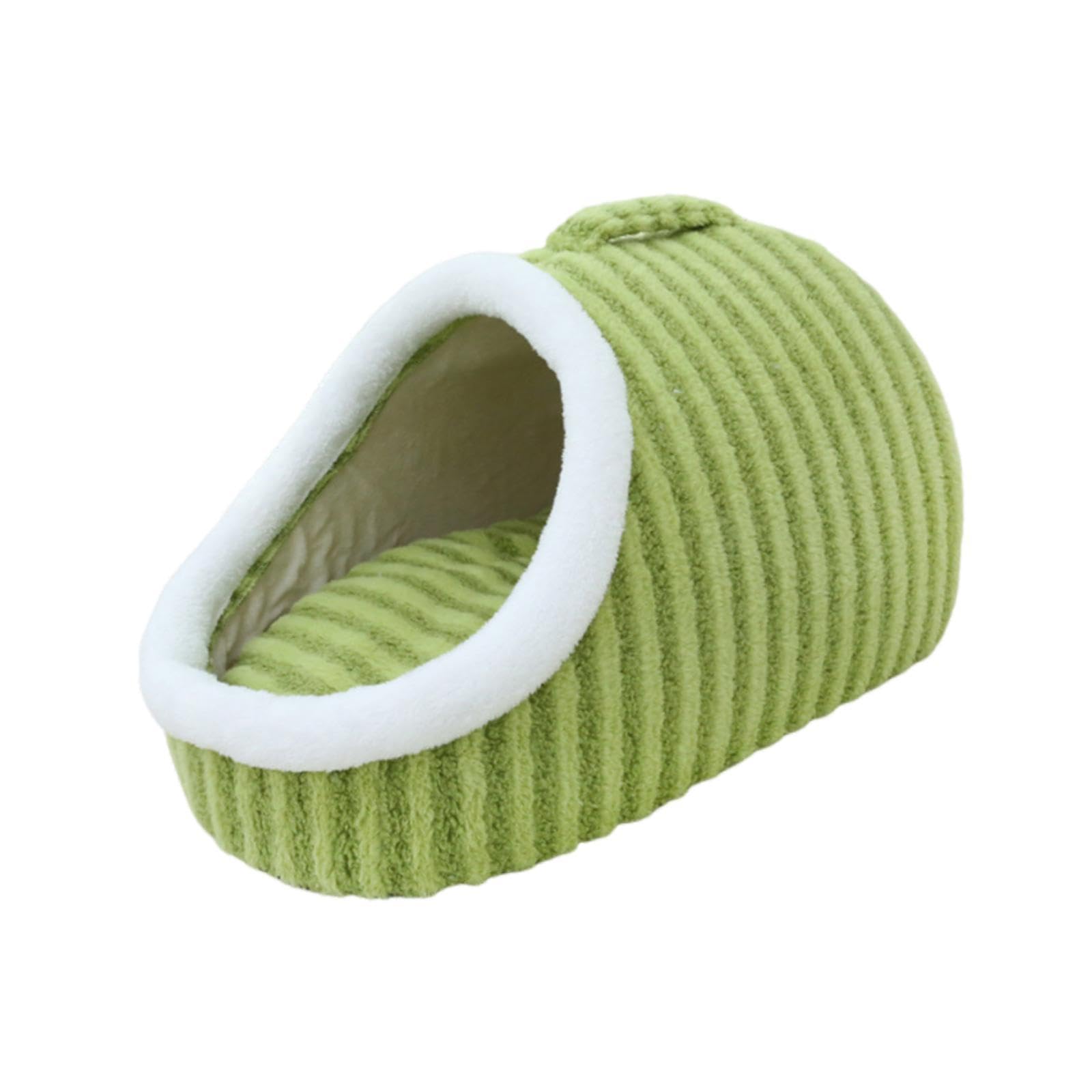 Sharplace Cama para Gatos, Cueva, Casa para Mascotas, Jaula con Asa de Transporte, Tienda de Campaña para Perros con Cojín Extraíble para Jugar, Dormir, Verde