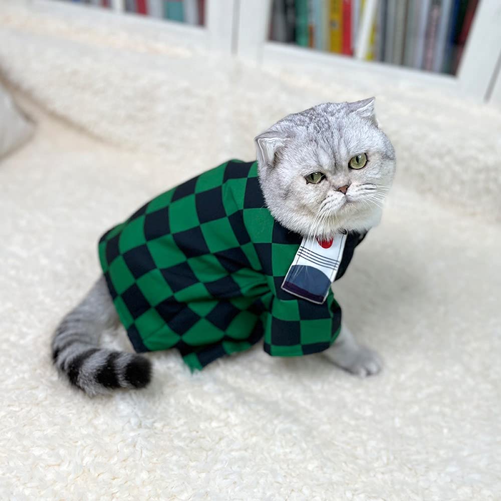 Buy Demon Slayer Cat Costume Anime Cat Costume kimetsu no Yaiba Pet