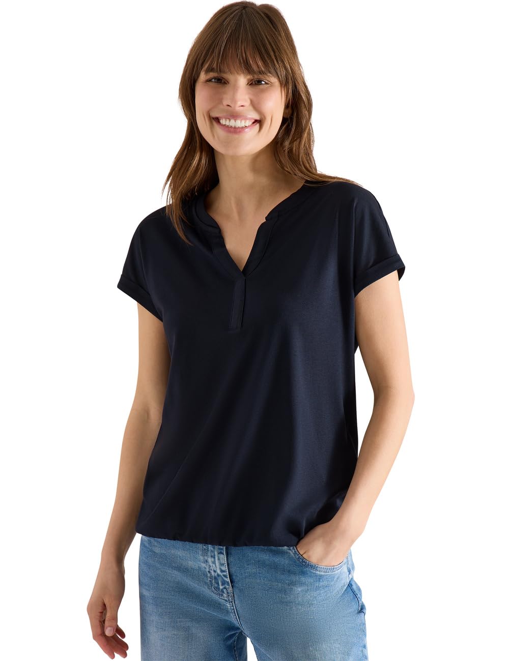 Cecil Shirt in Tunic Look Universal Blue M