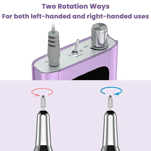 Miniatura 6 de Delanie 35000 RPM Máquina de taladro de uñas profesional taladros de uñas portátiles para uñas acrílicas lima de uñas eléctrica taladro de uñas