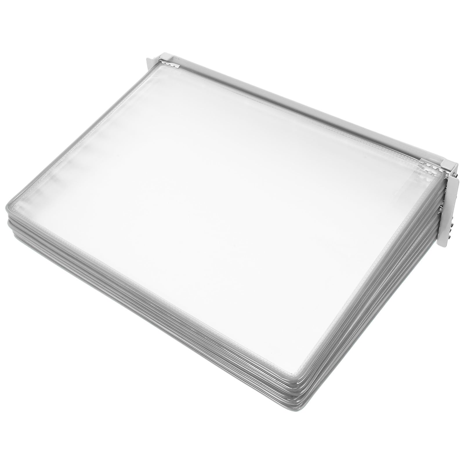 PRETYZOOM Organizador de Archivos para Pared Sistema de Giro de Páginas, Montaje Fácil en Hierro y Pvc Compatible A4 para Oficina y Reuniones