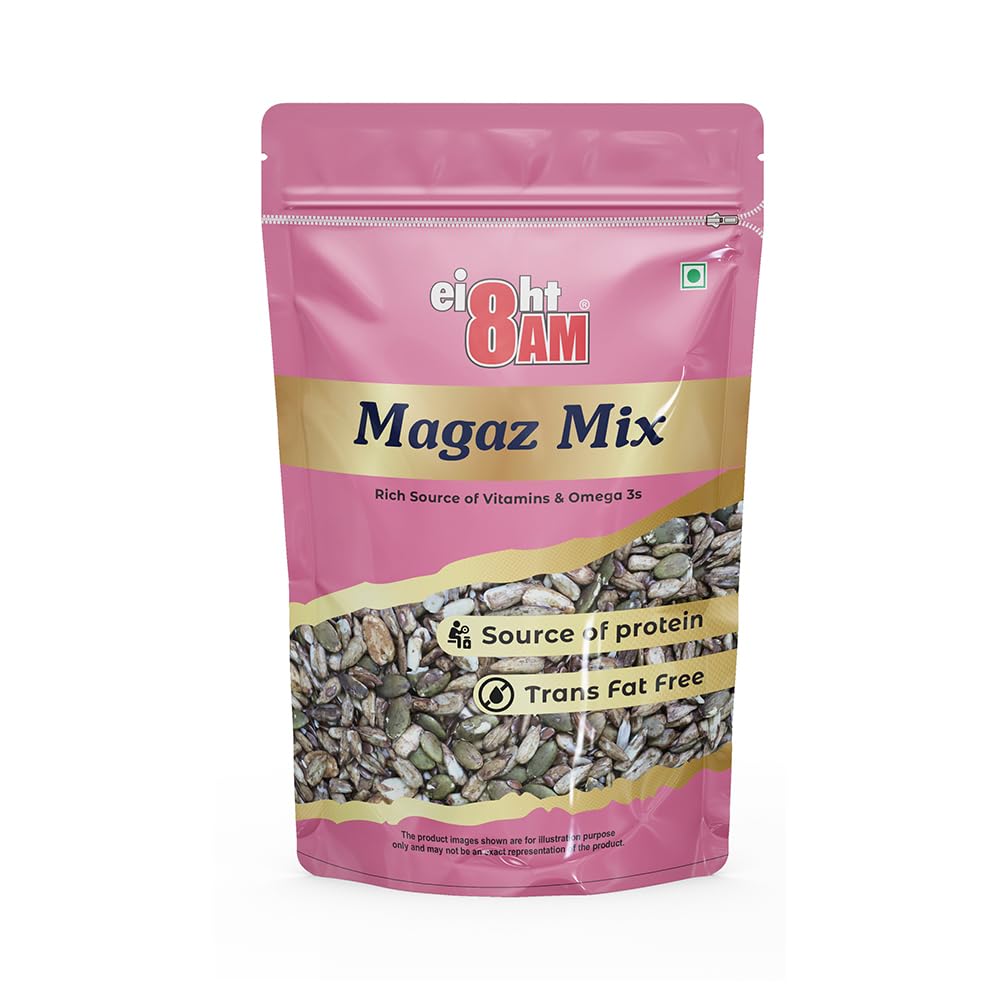 8AM Magaz Mix (180g) | Antioxidant Superfood | Diet Snacks | Roasted | High Protein & Fiber Rich Healthy Food