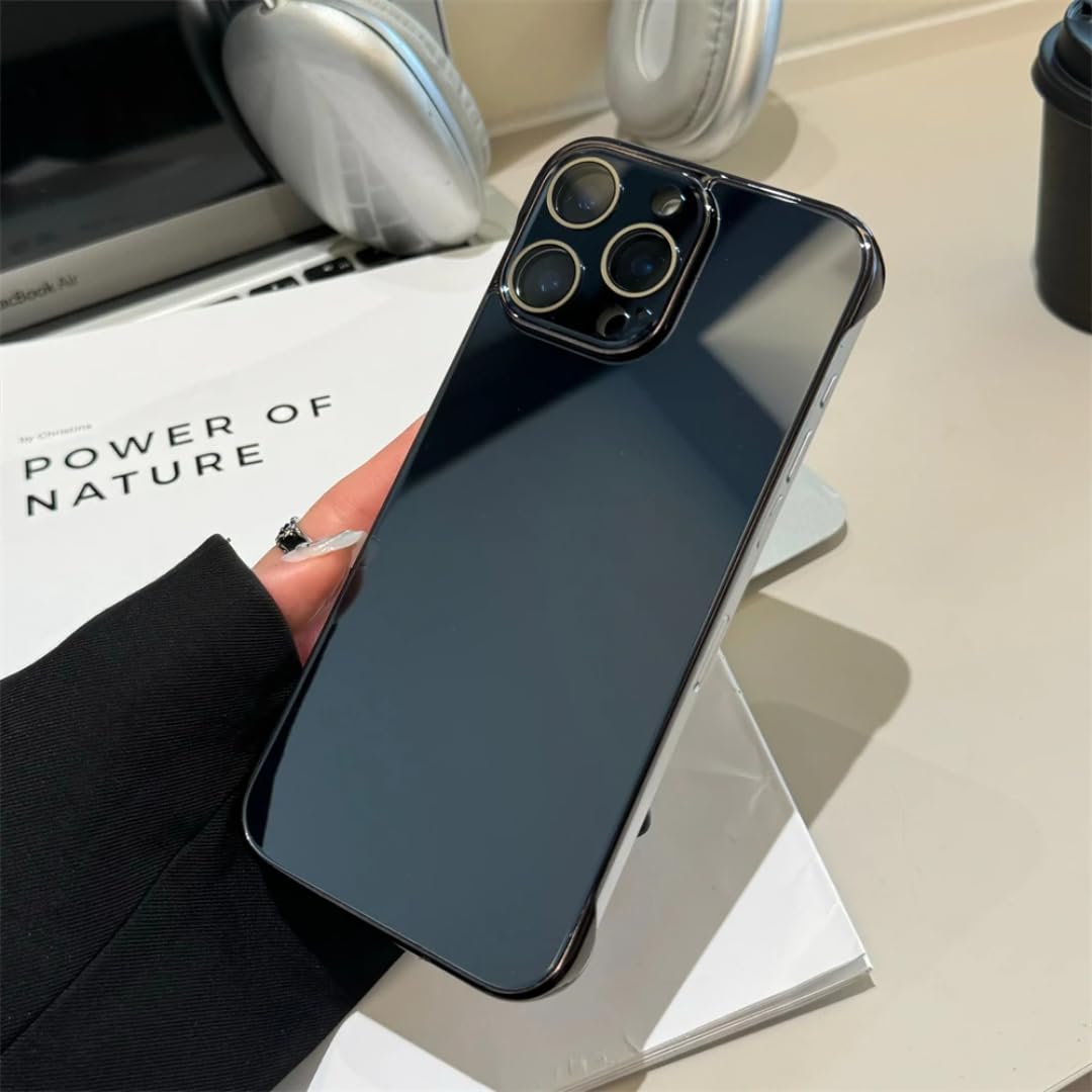 Étui en verre trempé iPhone 14 Plus noir ultra-fin protection rigide luxe - 7
