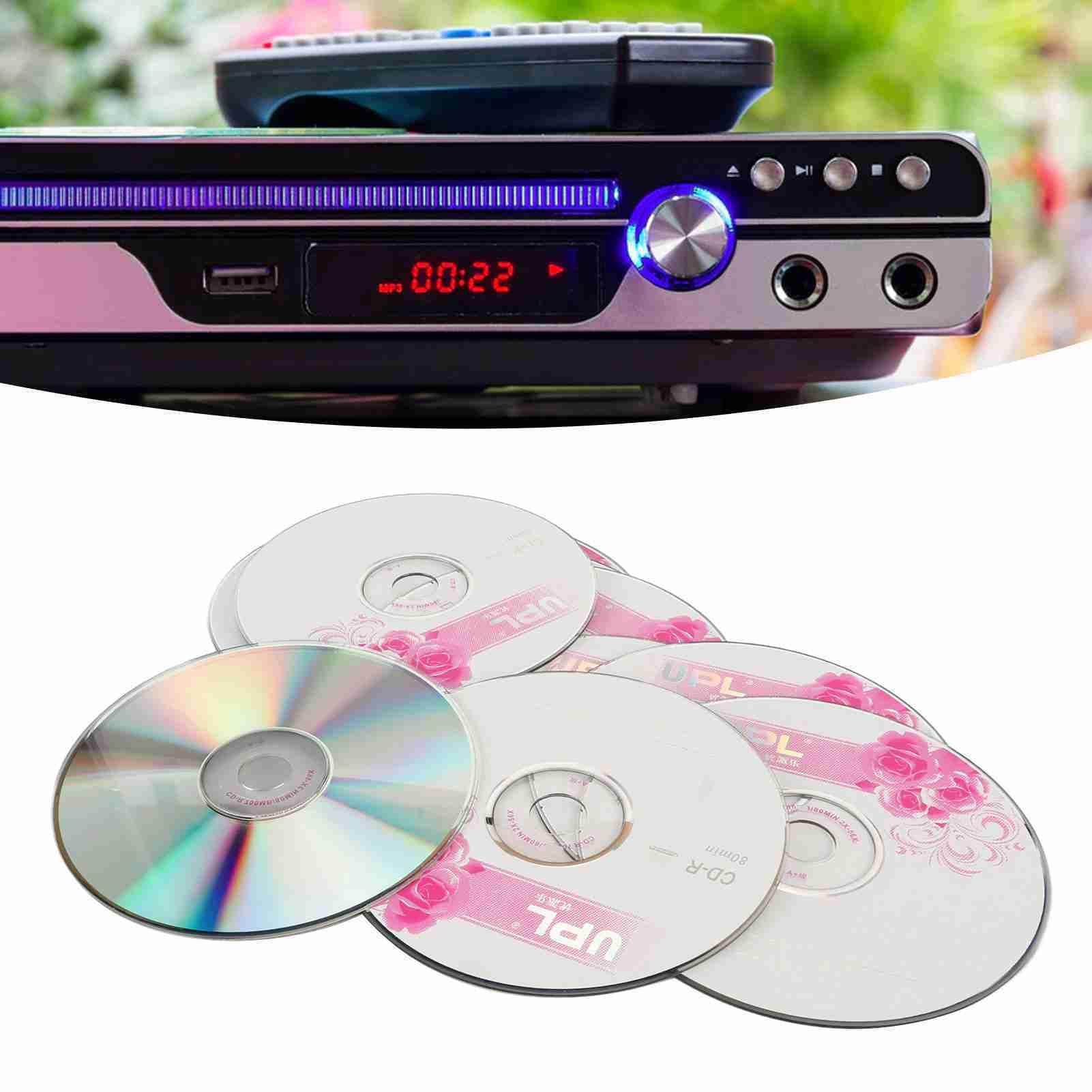 CD R Discos en Blanco, 52x 730mb PC Clear Recordable Music Disc Cds para Quemar música almacenando Datos Digitales Datos (50 por ciento)