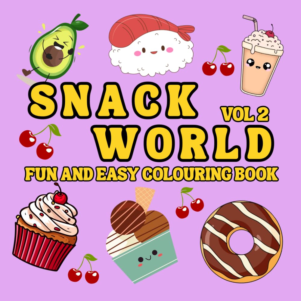 Snack World: Fun & Easy Colouring Book (Colouring World)