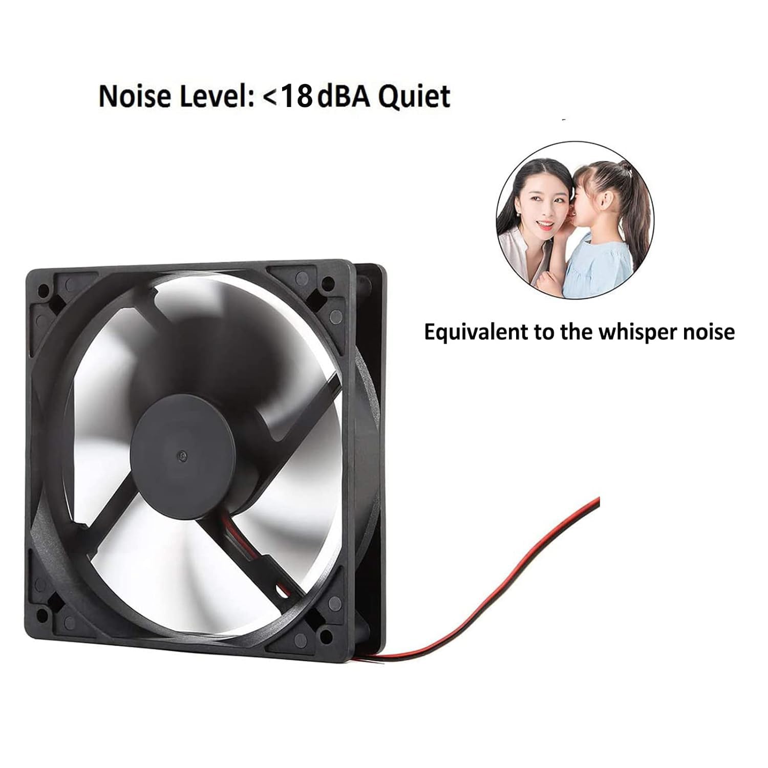 Gebildet Ventole per case Computer nere da 120mm Raffreddamento ad alte Prestazioni 12V CC a basso rumore 2pin (PH2.54) 1200 RPM Cuscinetto idraulico Silenzioso Lunga Durata Fino a 30.000 ore