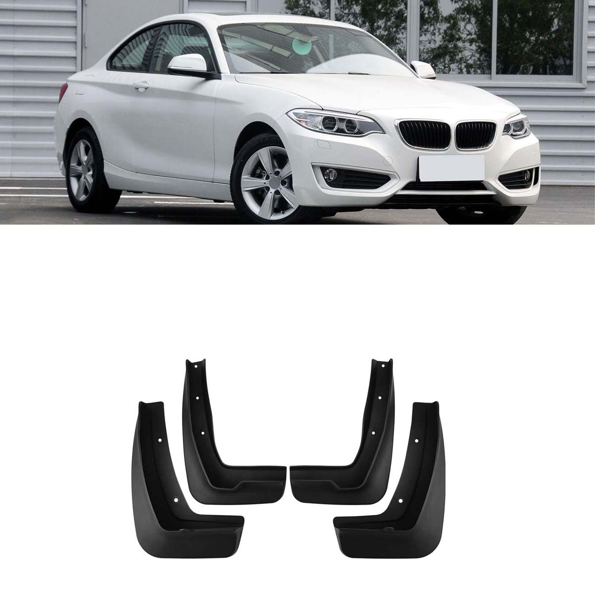 Garde-Boue pour Voiture BMW 2 F22 F45 Accessoires Extérieurs Bavette Auto