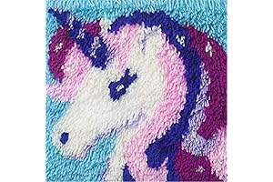 Latch Hook Pillow Kits for Kids Unicorn Latch Hook/Latch Hook Kit/DIY Throw...
