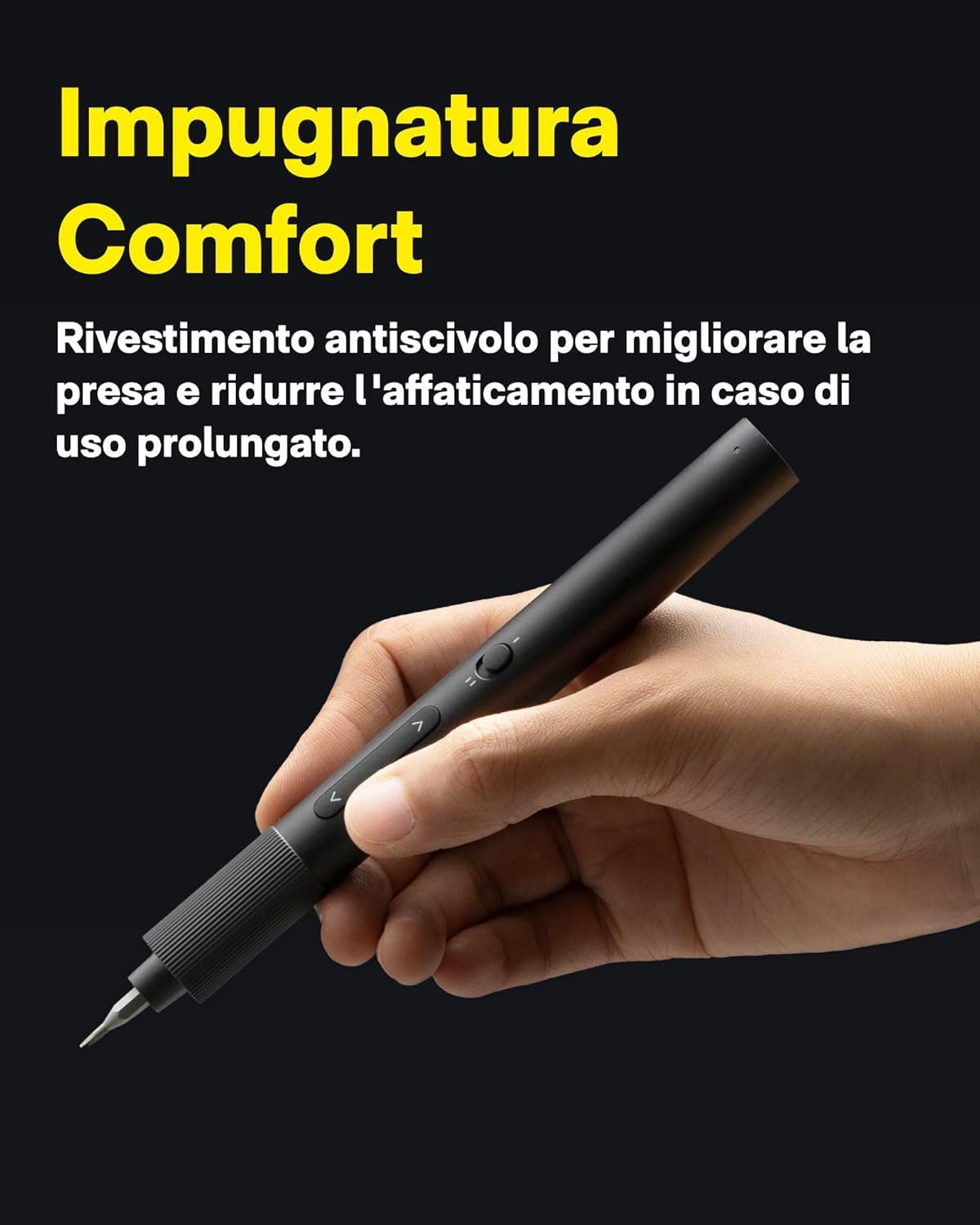 HOTO Cacciavite Elettrico con 25 Punte Magnetiche S2, Mini Set di Cacciaviti di Precisione con 170 RPM, USB-C, 2 Impostazioni di Coppia e Luce LED, Ideale per Occhiali ed Elettronica