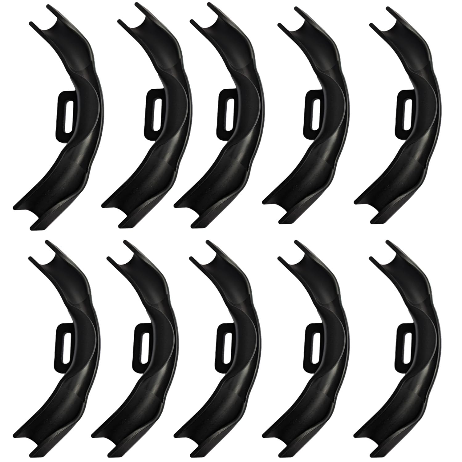 XFITTING 3/8 in - 1/2 in Pex Tubing Bend Support with Nail Tab Heavy Duty Reinforced Plastic, 10 Pieces