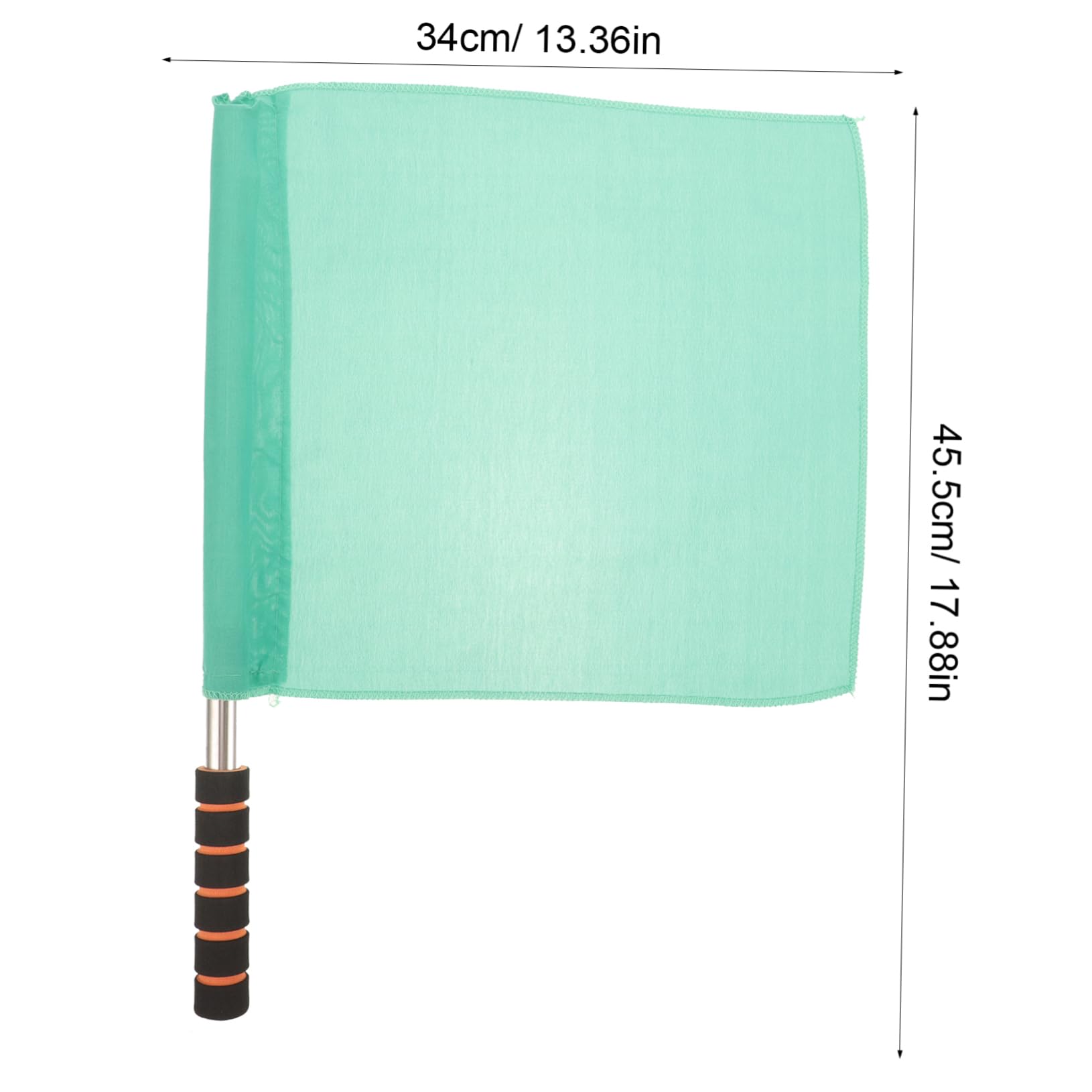 BCOATH Durable Soccer Referee Flags Red Green Handheld Signal Flags Perfect for Football Match Racing Games Party Decorations