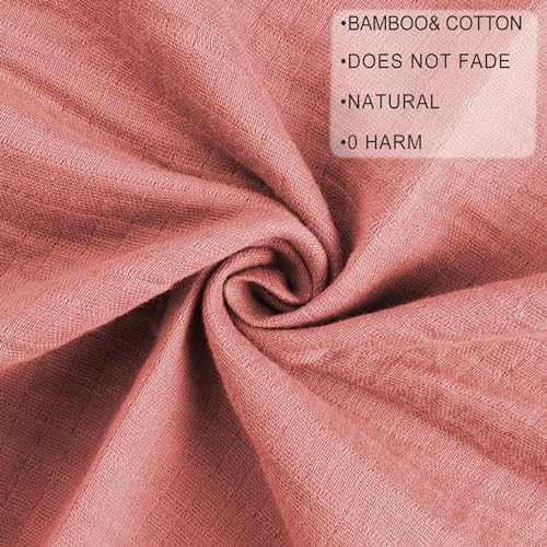 Image of Viviland Muslin Swaddle Blankets, Breathable and Skin-Friendly Baby Receiving Blankets, 2-Pack Sun, 47 x 47 inches