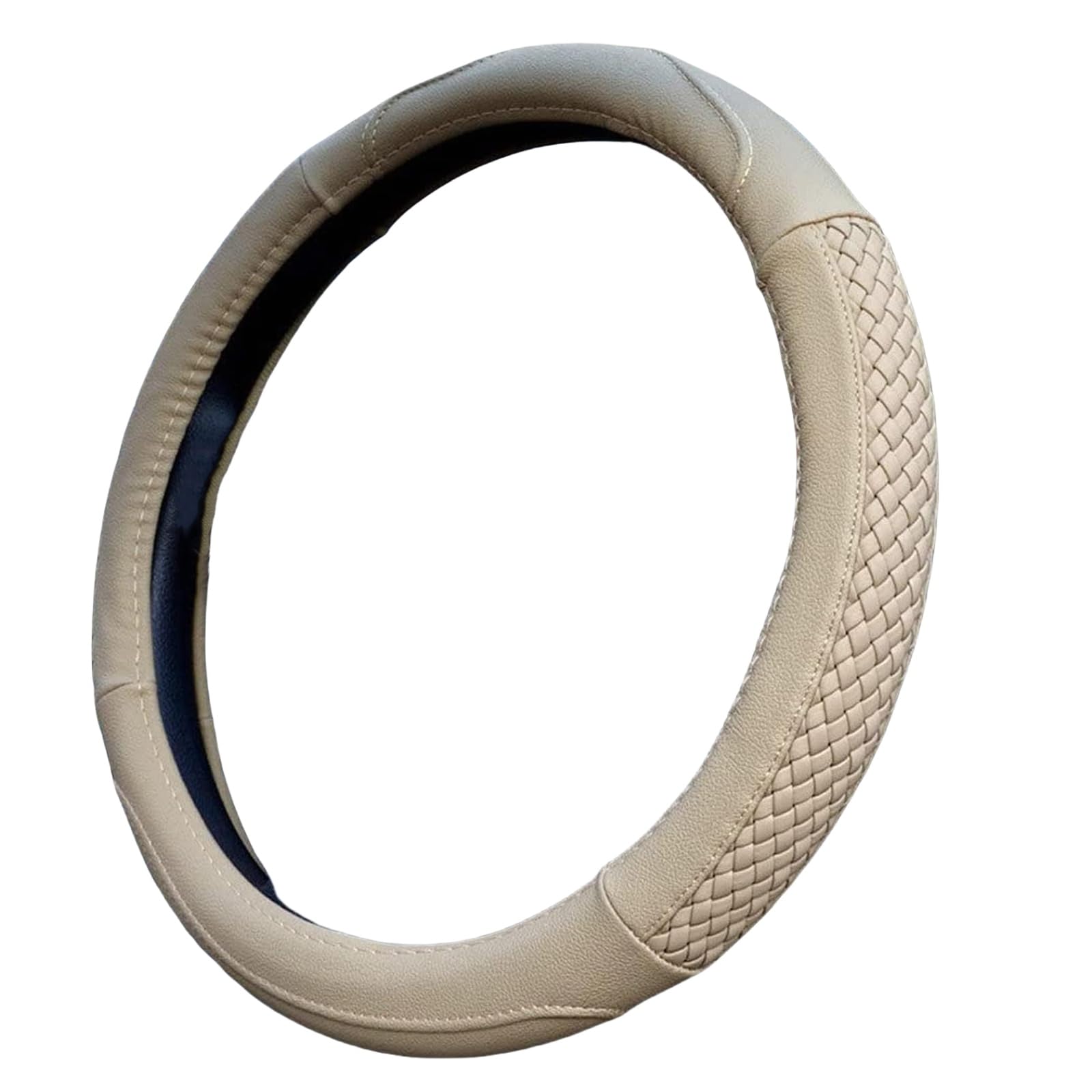 Carodi Leather Steering Wheel Cover, Breathable Non-Slip