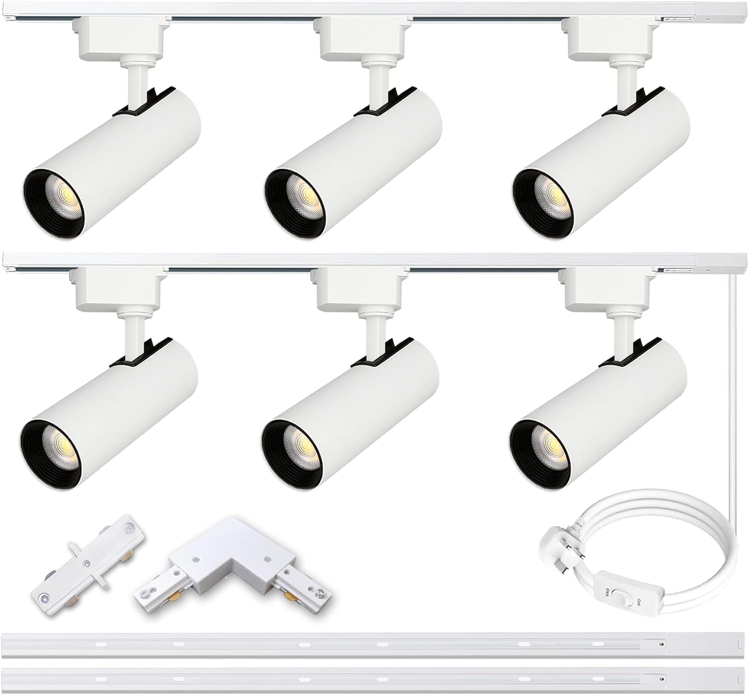 Bravsekai Brightened Track Lighting Heads and Rails Kit