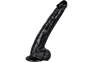 12 Inch Black Colossal Dildo