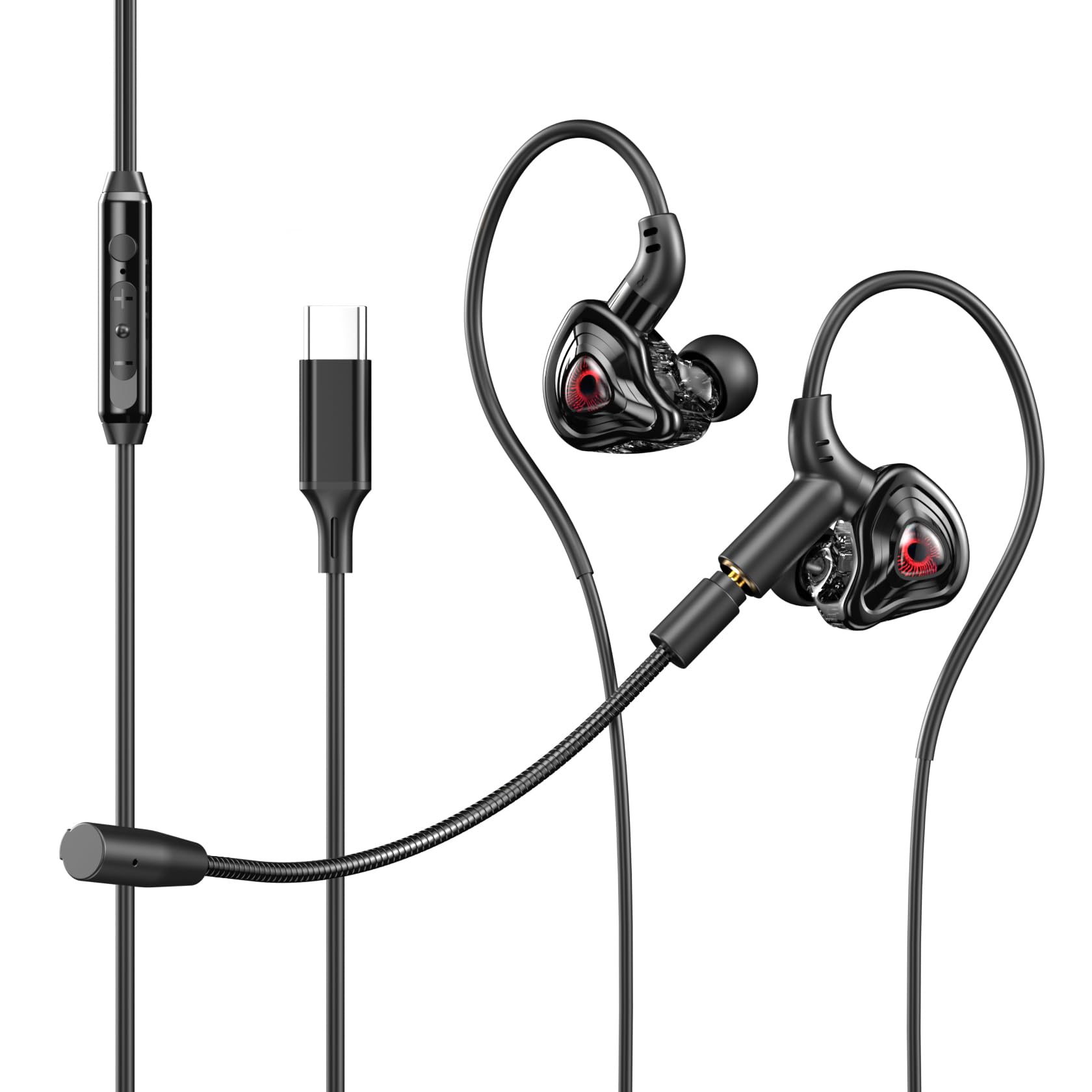 イヤホン Wireless earphones,wired gaming headset, Amazon.com: YYUNJINI Gaming Headset with Microphone Wired