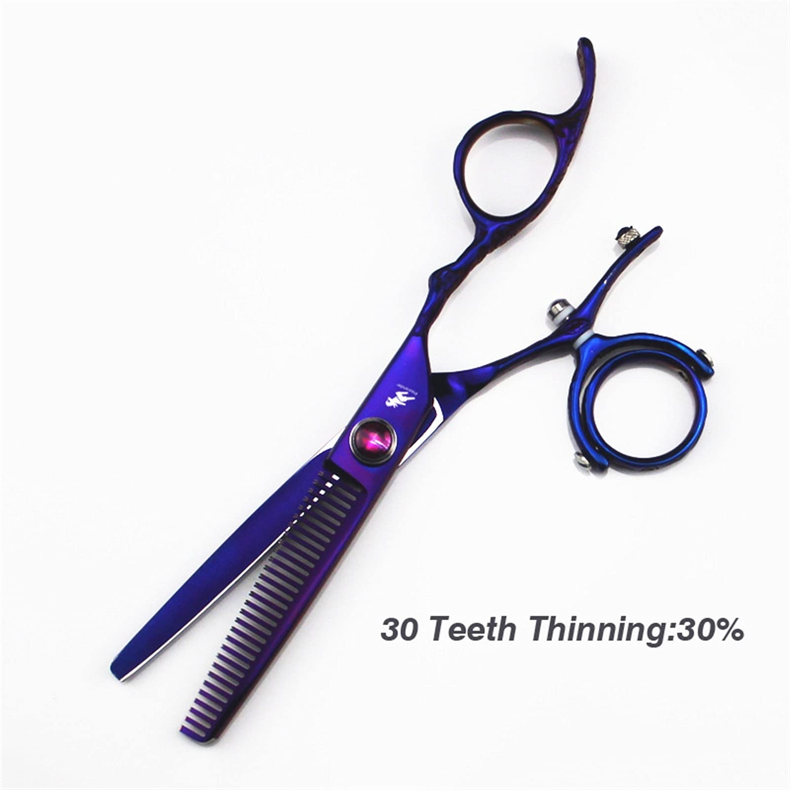 Haarschneideschere 2 stücke Haarschneideschere Dünnerschere mit Tasche Friseur Haarschnitt Schere for Männer Frauen 6 Zoll Friseurschere/Haarschere