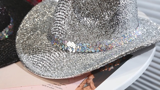 Gossifan Western Hats for Women Men Sparkly Cowgirl Hat Wide 