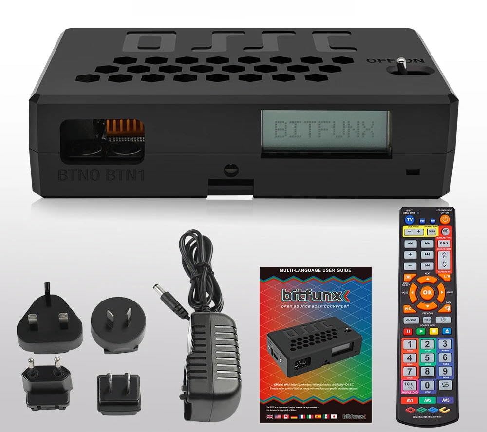 BITFUNX OSSC 1.8 Open Source Scan Converter, reescalador convertidor RGB, VGA a HDMI para Consolas y Ordenadores Vintage