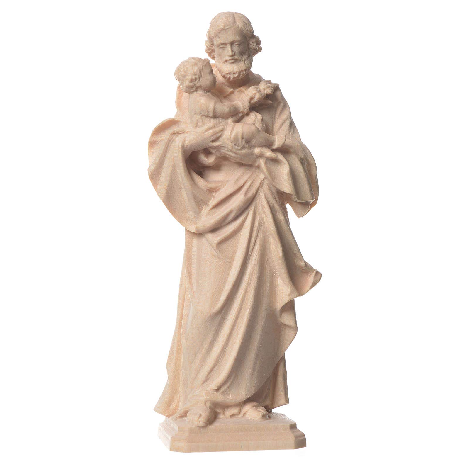 Holyart Imagen San José de Guido Reni de Madera Natural de la Val Gardena, 12 cm (4.73 Inc.)