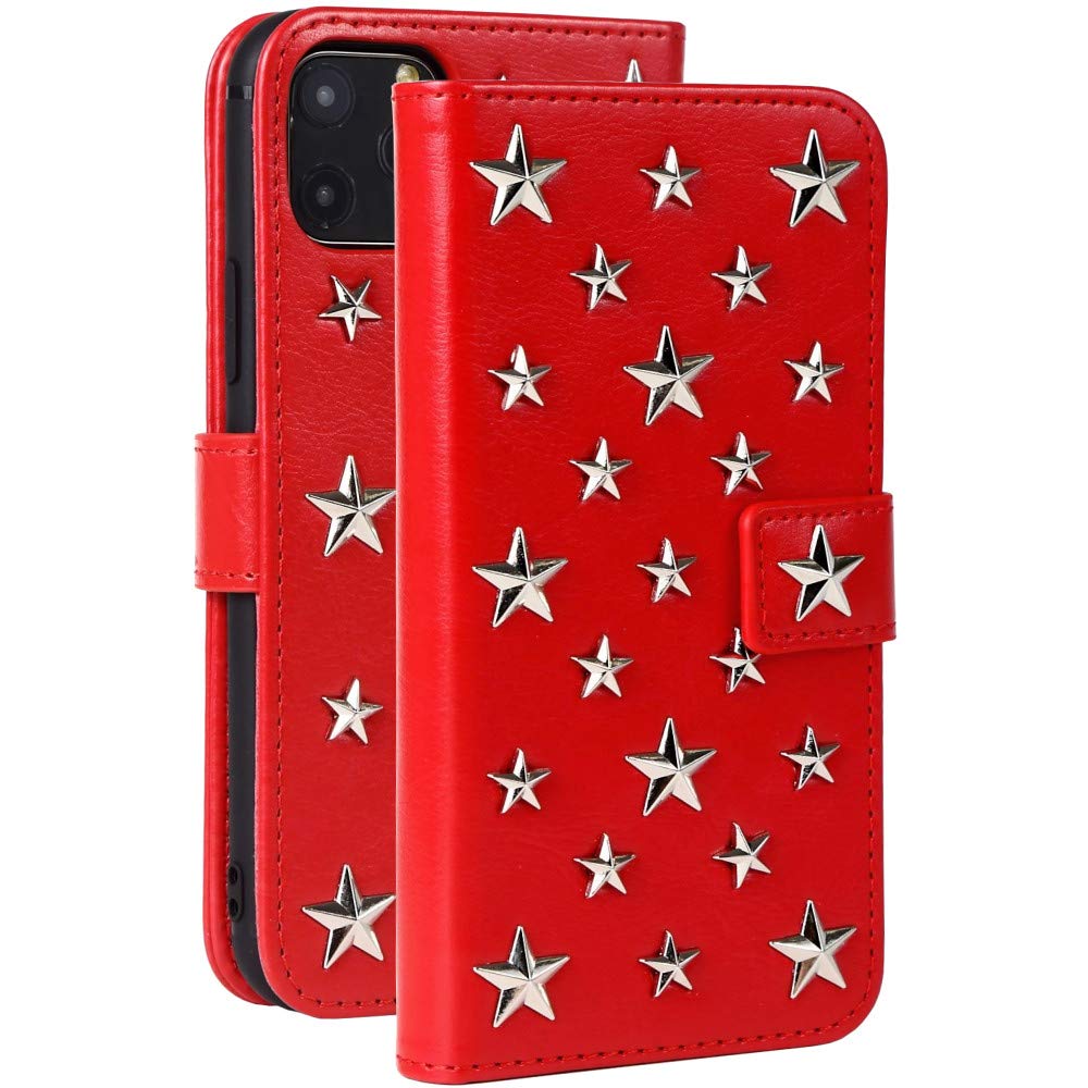 Amazon.co.jp: iphone用 手帳型 16 ケース かわいい スタッズ 手帳