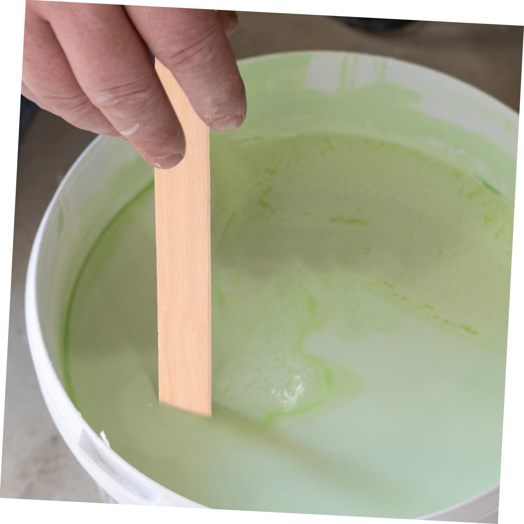Amosfun 4 Ensembles De Peinture Artisanat Bâtonnets Bois Franc Des Bâtons Coloré Tiges Tige D'agitation De Peinture En Bois Outil De D'agitation Réutilisable 25 Pièces * 4