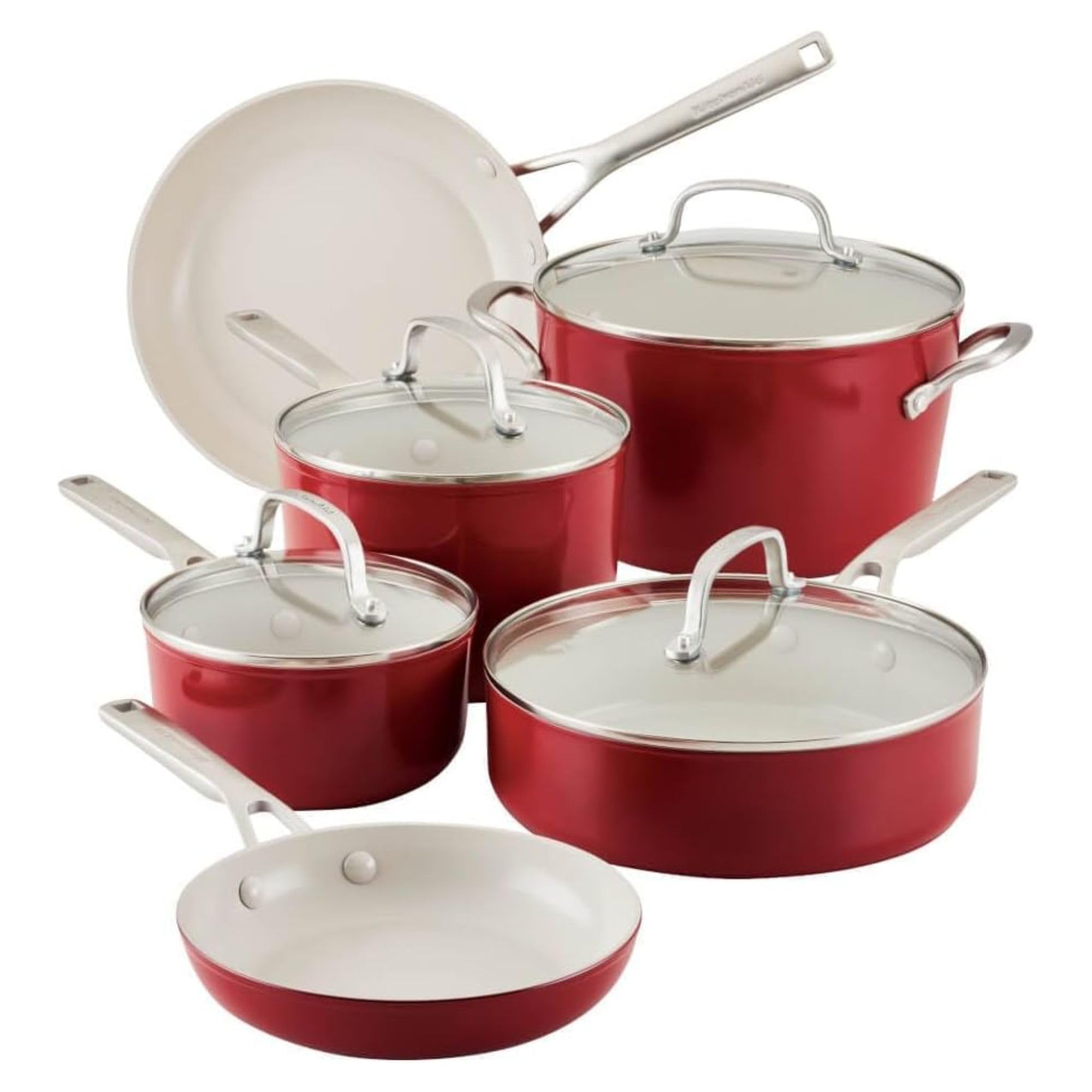 Amazon.com: KitchenAid 84845 10-Pc. Hard Anodized Nonstick Ceramic