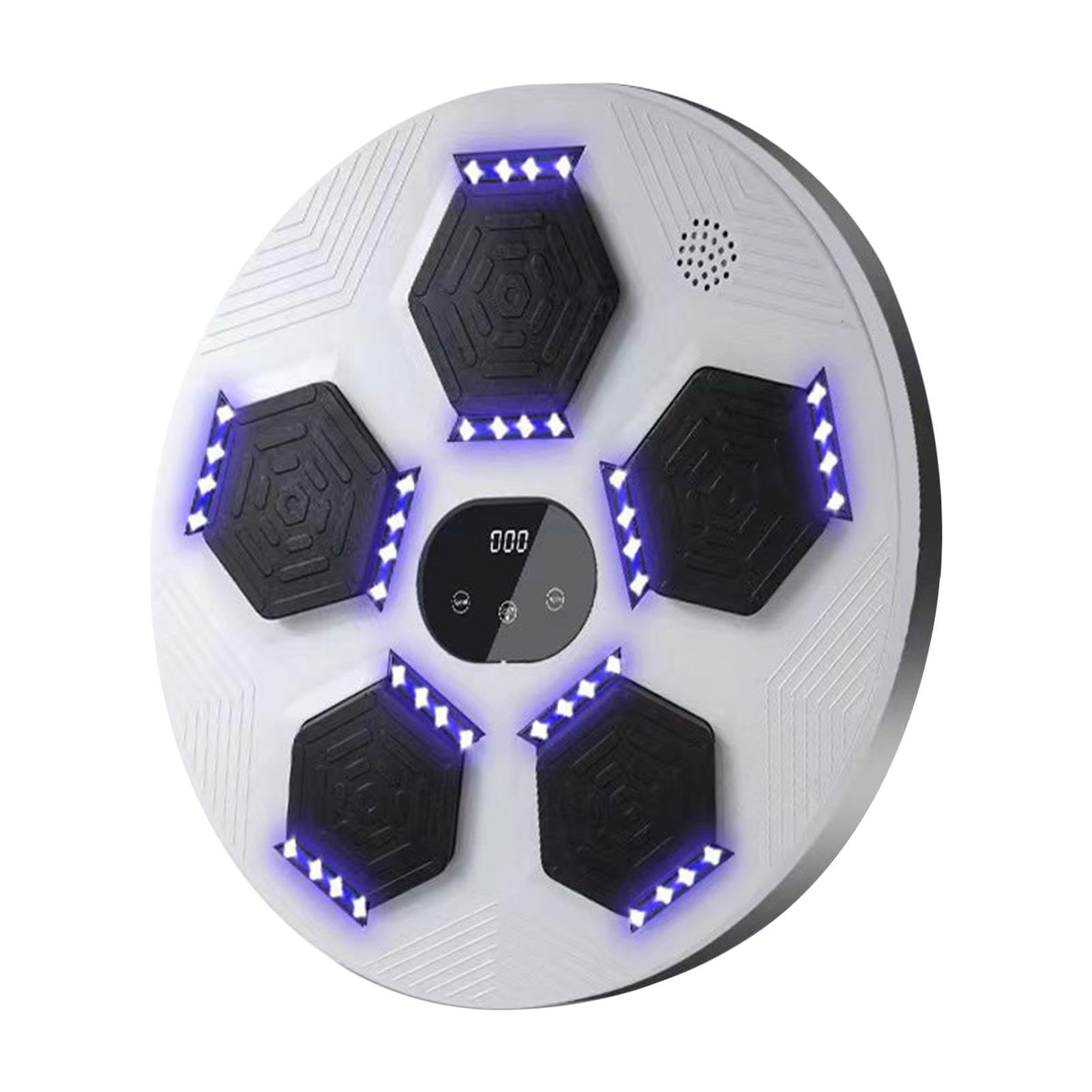 Music Boxing Machine - Macchina da boxe da parete, attrezzatura da allenamento | Punzonatrice elettronica con modalità di illuminazione, boxer musicale regolabile per allenamento al chiuso