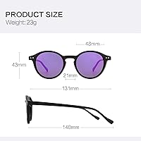 Vista 110 de ZENOTTIC Lentes de sol redondos polarizados, elegantes lentes de sol para hombres y mujeres, retro clásicos, selección de varios estilos