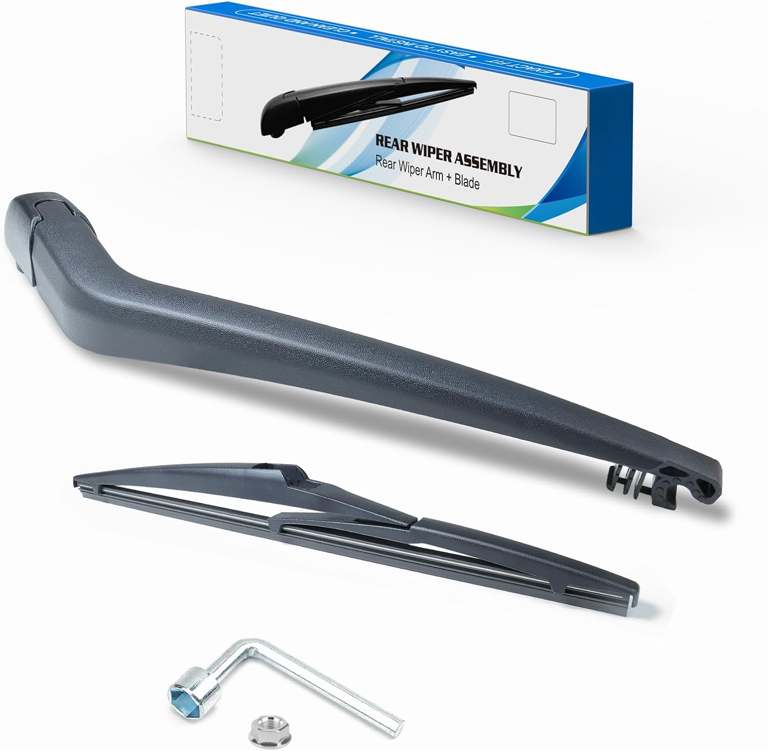 Rear Windshield Wiper Blade Arm Set Fit for Toyota Yaris MK 5-door Hatchback 2005–2013, Yaris 2000-2005 Echo 3D,5D Rear Wiper Arm Assembly
