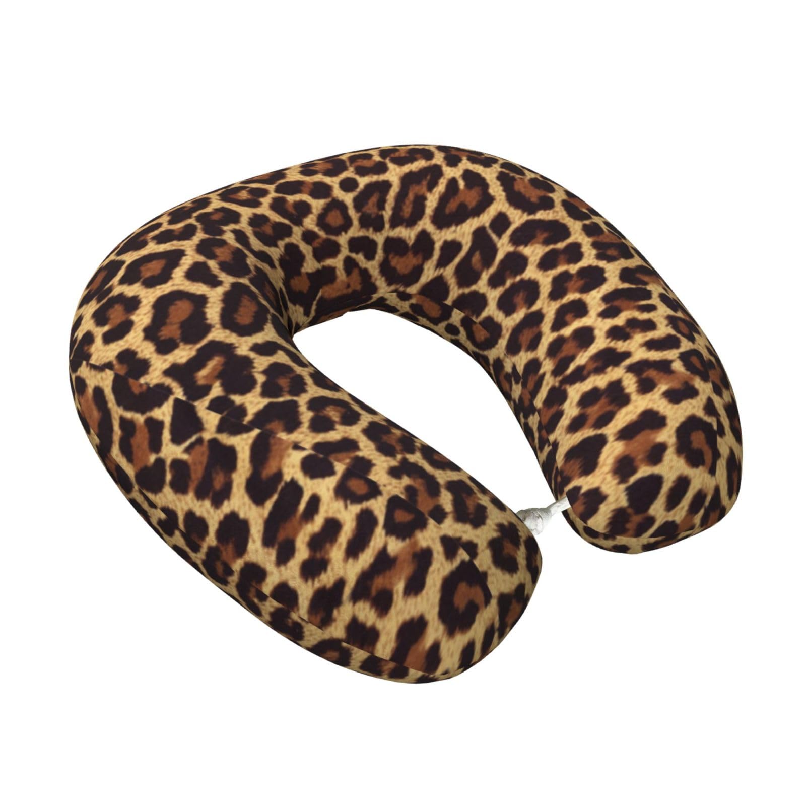 LKYMOH Cool Leopard, Travel Neck Pillow U-Shaped Memory Neck Support Soft Comfortable With Washable Cover For Airplane Car Traveling and Office