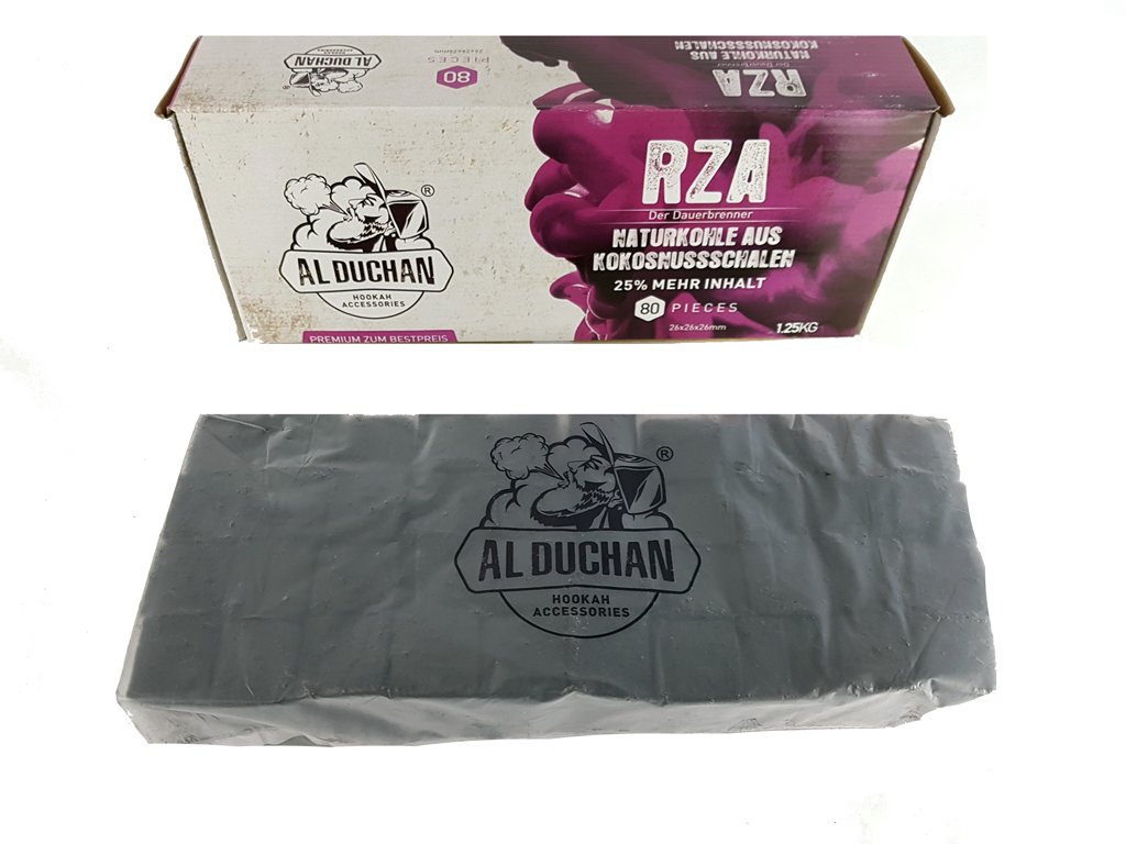 RZA Cubes Cocos - Carbón natural de cáscaras de coco, 20 kg