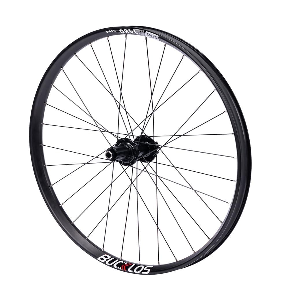 BUCKLOS 27.5/29 inch Thru Axle Boost MTB Wheelset, Front 15 * 110mm Rear 12 * 148mm Disc Brake Mountain Bike Wheel, AL6061 32H 1.9/2.5 Double Wall Clincher Dual, Fit 8 9 10 11 Speed Cassette XC AM DH…