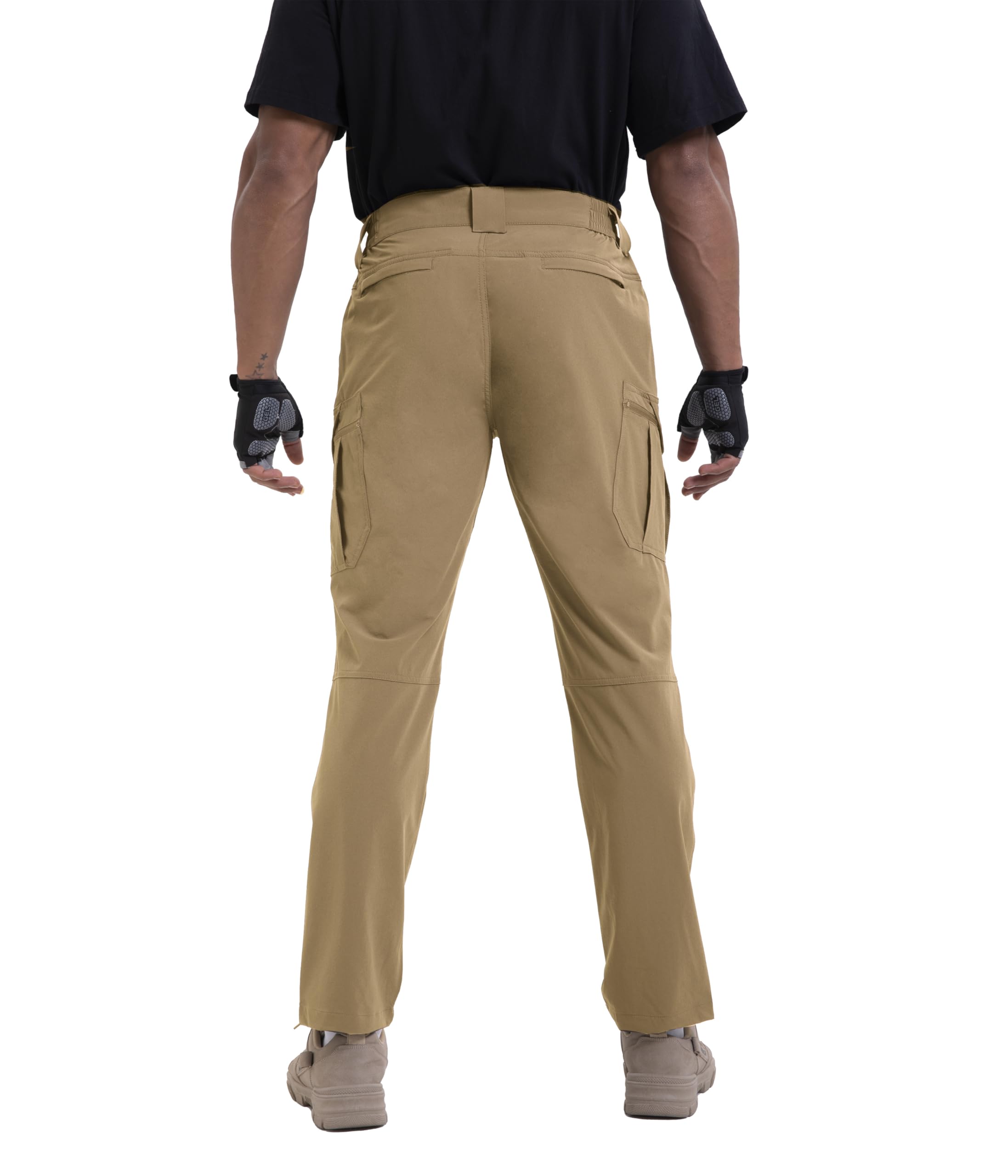NATUVENIX Wanderhose Herren Leicht Atmungsaktiv Wasserabweisend Trekking | 7 Taschen, verstärkte Kniepartie, elastischer Bund. Ideal Wandern, Trekking, Arbeit, Angeln. schnelltrocknend LSF50+