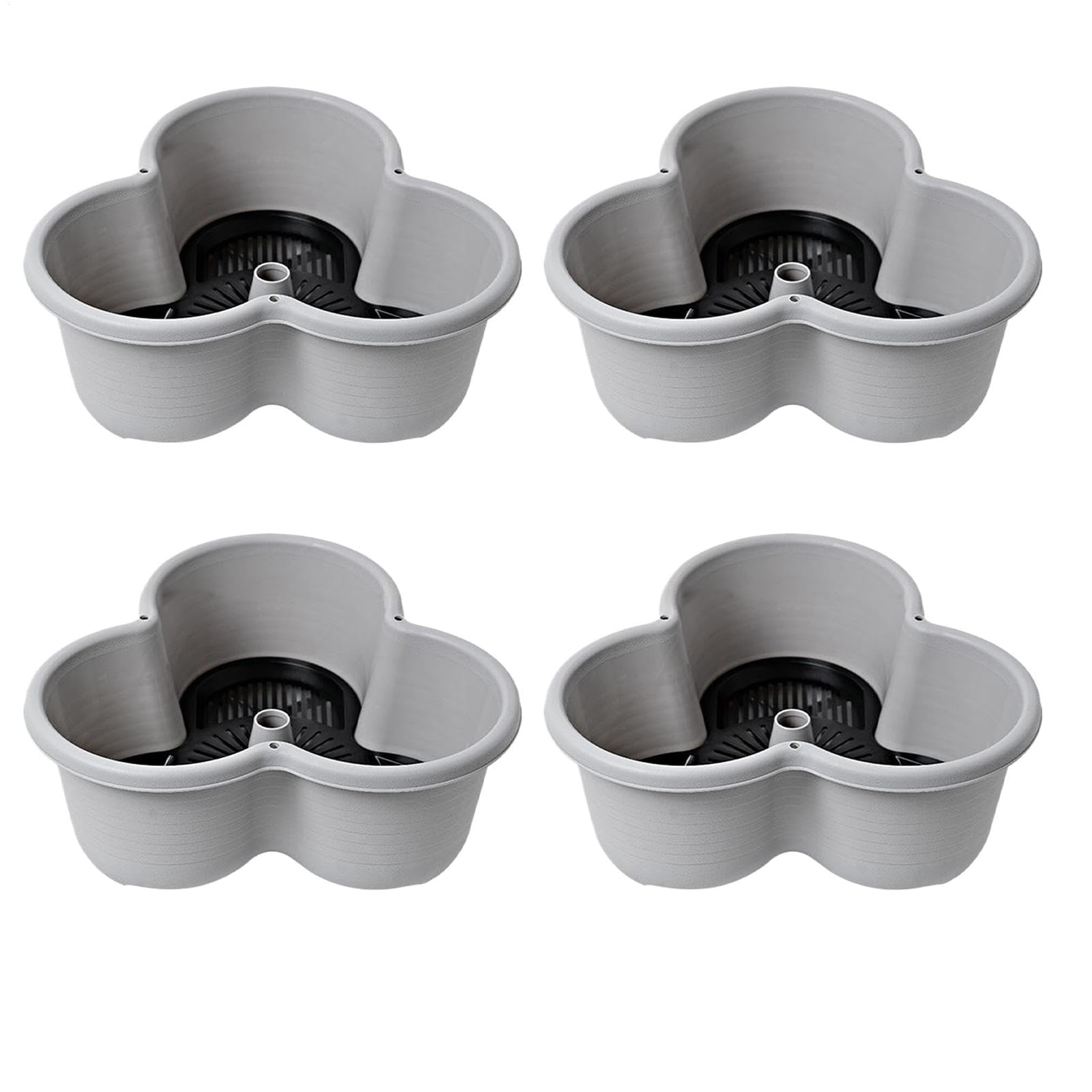 Tour de jardin à 4 niveaux empilables pour fraisiers - Système de jardin flexible à l'intérieur - Plateau pour fraises, fleurs et légumes inclus