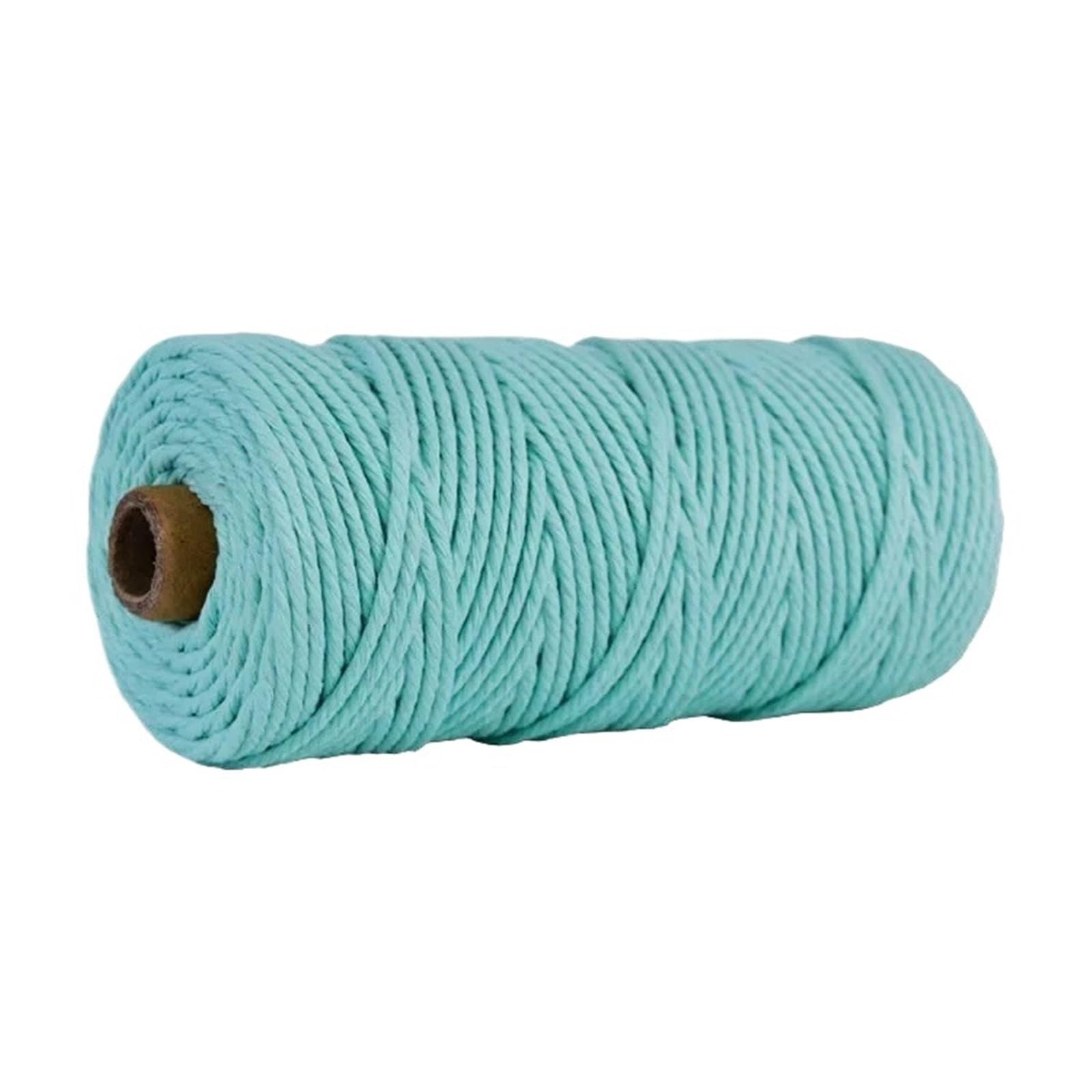 Cotton Macrame Cord 100M/Roll 3.0mm Colored Macrame Cotton Cord Colorful Twine String Rope Craft for Knitting Home Textile(Color15)
