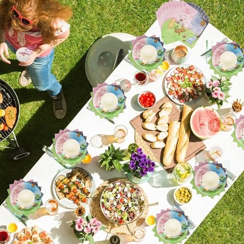 Doyomtoy 53 Pezzi Gender Reveal Party Piatti,Boy