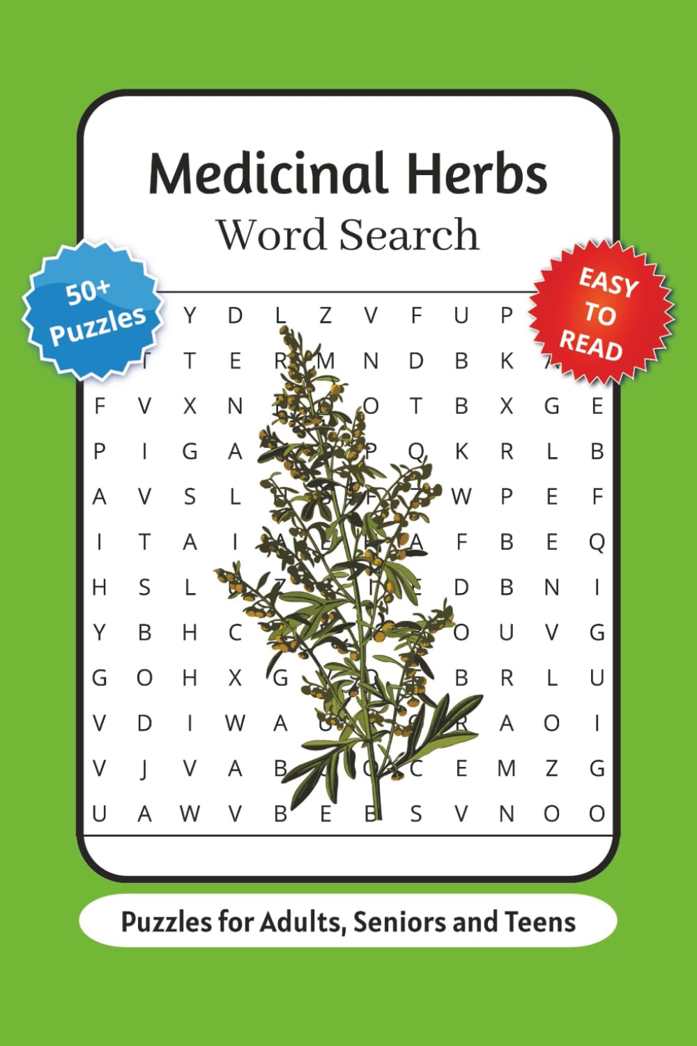 Medicinal Herbs Word Search Puzzle Books: Word Searches with Easy to Read Print about Medicinal Plants, Herbs, Botany and More | 6x9 inches, 110 pages ... for Herbalists, Nature Lovers and Relaxation