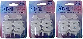 Sonne Protetor De Tomada Kit Com 24 Protetores E 6 Chaves Reserva Branco