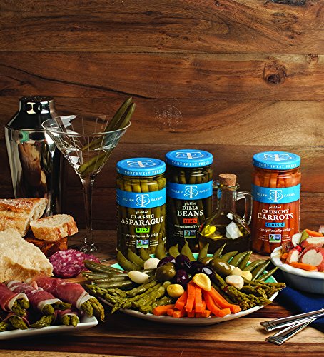 Tillen Farms Veggies, Pickled Crispy Asparagus, 12 Ounce (Pack of 4)