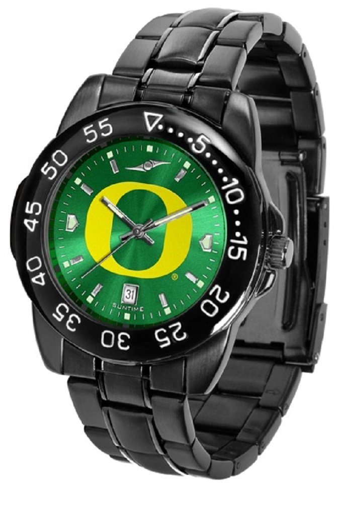 SunTime Collegiate Fantom Sport Anochrome Premium Mens Watch with Gunmetal Band (Oregon)
