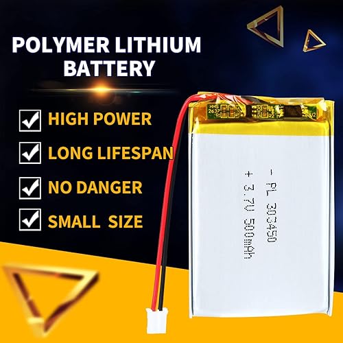Miniatura 172 de 3.7V 250mAh 502030 Lipo batería recargable batería de iones de polímero de litio con conector PH2.0.000 in JST