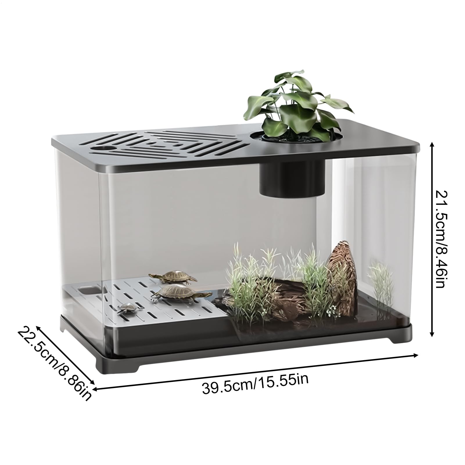 Acuario Kits De Inicio para Acuarios Grandes | Recipiente Panorámico HD Decoración Moderna Para Hogar Oficina Y Escritorio