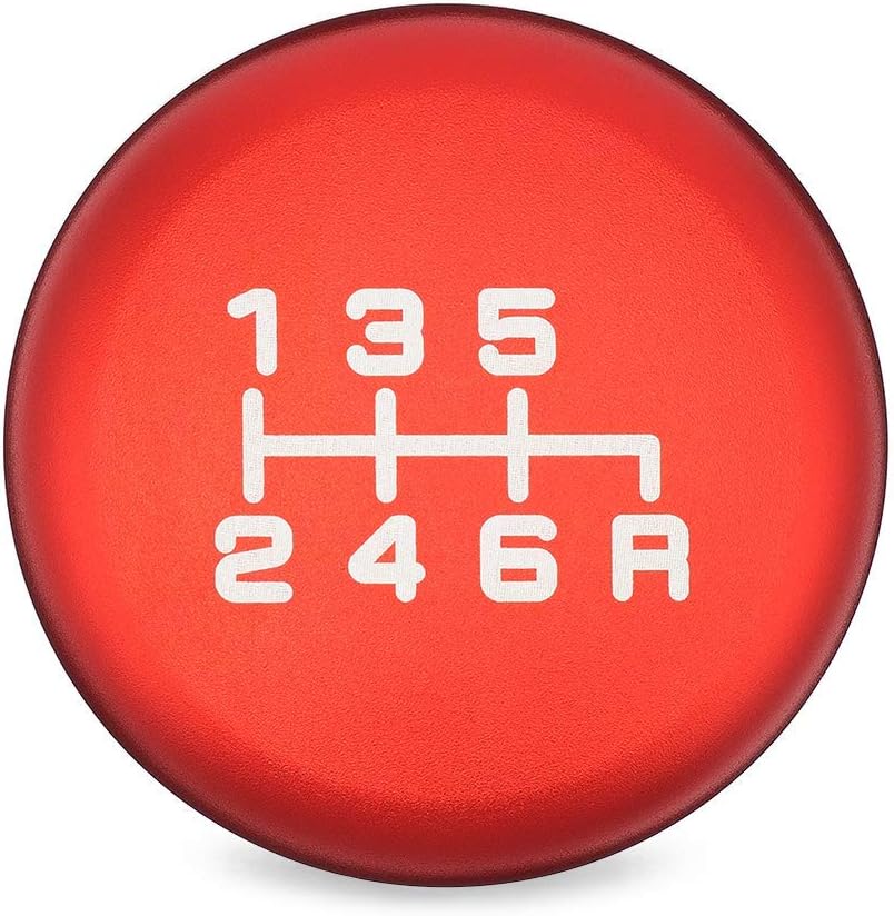 ACUITY ESCO-T6 Shift Knob in Satin Red Anodized Finish (M10x1.5 Thread)