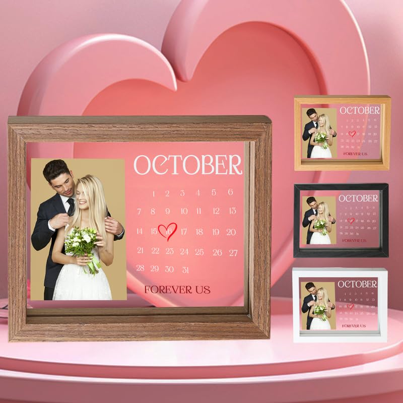 Personalized Romantic Gifts for Him & Her | Customized Acrylic Plaque Printed with Your Favorite Picture | Unique Personalized Birthday Gift | Optional Four Colors Picture Frame