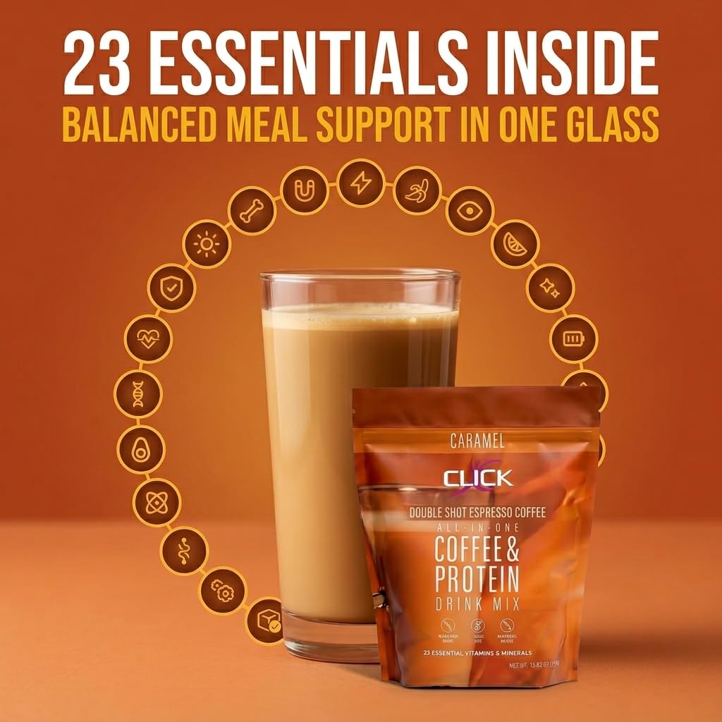 Caramel - Protein Coffee Powder - 16g Protein, 150mg Caffeine - Gluten Free image 4